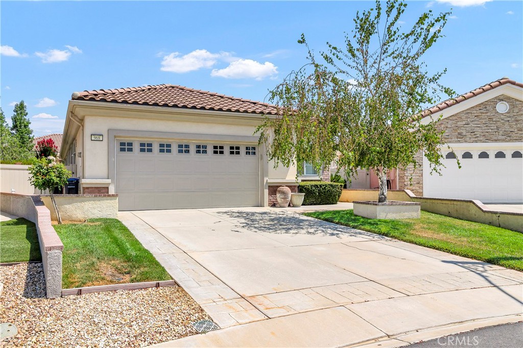 Beauty, warmth, value best describes this resort style home in the 55+ community of Solera.
The home sits on one of the larger lots with nearly 6100 sq ft.
This turnkey home is ready for you to simply move in and enjoy. It offers two bedrooms, two baths, den/office, living room and two car garage with plenty of storage. The efficiently designed kitchen offers ample storage and counter space. The living room has direct access to enjoy the backyard. The backyard has a covered patio with ceiling fan and is beautify landscaped with colored concrete, flagstone, concrete mowing curb and mature trees. The home has great curb appeal with well maintained front yard that includes garden walls and a raised tree planter. This home combines comfort, convenience, and style in a community known for its amenities including clubhouse, pool and jacuzzi, sun deck, billiards room, multi purpose space, BBQ area and scenic greenbelt. Solera oak valley greens have something for Everyone