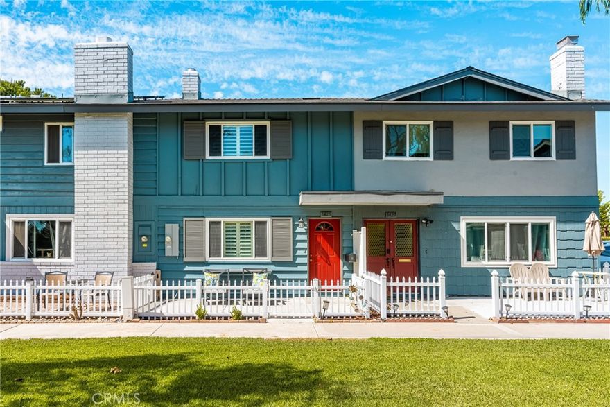 This two-story Tustin home combines original character, including a fireplace, with thoughtful updates such as fresh paint, new carpet, custom cabinetry, and newer cement patios. The front patio opens to the lush community greenbelt, while the back patio sits just off the laundry room with direct access to the two-car garage.



The home has been well maintained with a new electric panel, along with newer AC, roof, and garage door opener. Newer appliances are also included—washer, dryer, and refrigerator. Residents enjoy HOA amenities including a pool, clubhouse, ball court, and children’s play area.



Conveniently located near historic Old Town Tustin, neighborhood parks, local shops, and highly regarded schools, this home blends comfort, convenience, and a welcoming community setting.