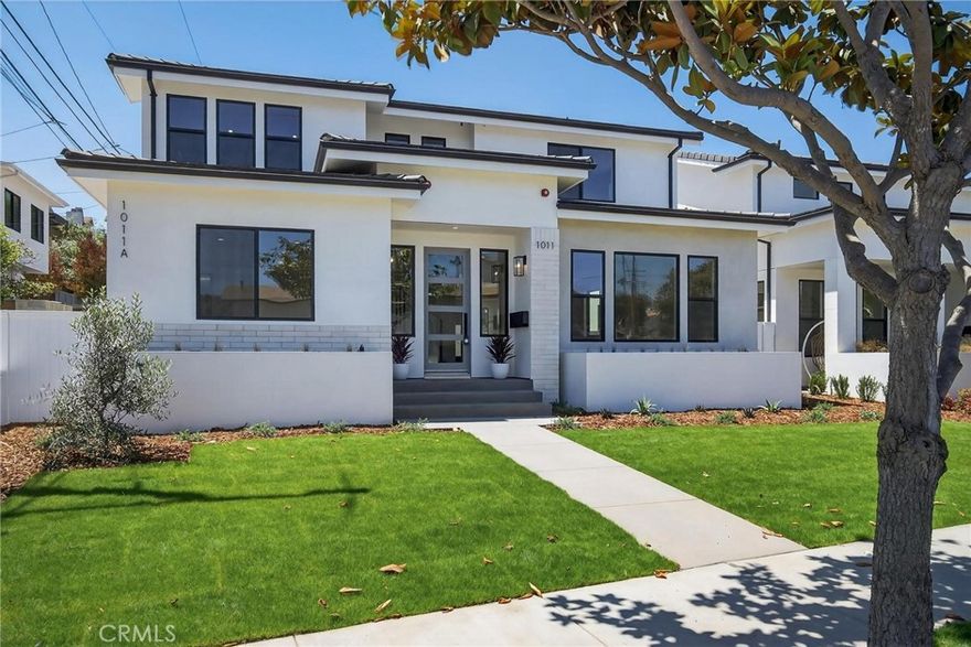 Exceptional, multi-generational living or investment opportunity is presented in this stunning new construction home, located in a highly sought-after location of South Redondo Beach, less than 1 mile to Riviera Village and the beach.  Enjoy a sprawling 3,211 sq. ft. Main House plus an additional 940 sq. ft. 2 bed/1 bath ADU for a total of 4,150 sq. ft. The main house features a desirable floorplan with ground level mini-suite, plus an additional 3 bedrooms and 2 bathrooms upstairs.   The private entrance, 2 bed / 1 bath ADU has a living room, kitchen and laundry and is separately metered.   Premium Italian cabinetry by AR-DUE, Thermador appliances with dual fuel range, quartz counter tops, European Oak flooring and custom closet systems by Maronese ACF adorn the main house.  Enjoy the benefits of new construction, including battery ready Solar systems and tankless water heaters on both the main house and the ADU.   For those looking for a large home with access to great schools, the vibrant lifestyle of the Riviera, A++ beaches, as well as amazing opportunities for multi-generational living or income, this property is a real estate portfolio winner!