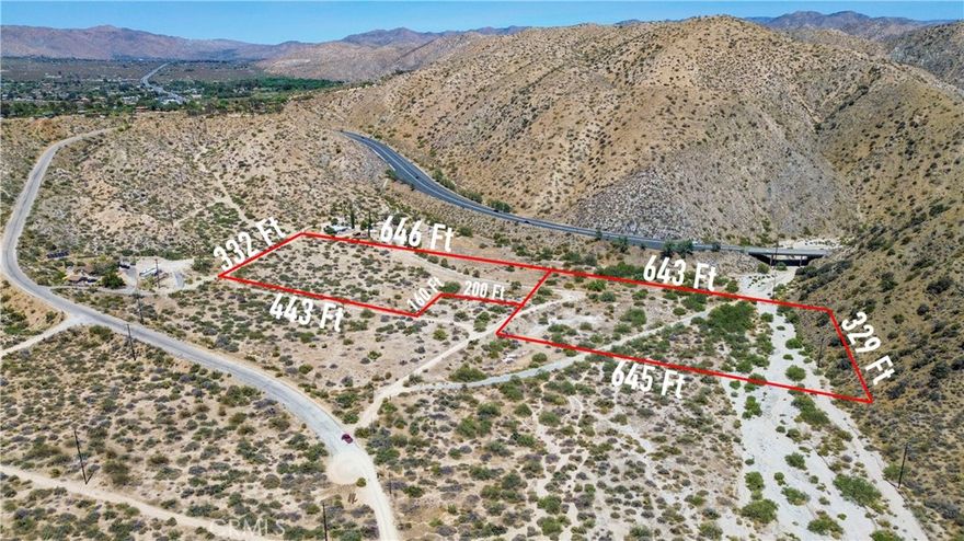 9.31 Acres in Morongo Valley – Two Parcels Near Paved Road!

Don’t miss this opportunity to own two side-by-side parcels in beautiful Morongo Valley, totaling approximately 9.31 acres (5 acres + 4.31 acres). These properties are located less than 1,000 feet from the nearest paved road and just about a mile from the 29 Palms Highway, offering both seclusion and convenience. Enjoy the peaceful desert surroundings while being only 25 minutes from Palm Springs. Ideal for building, recreation, or long-term investment in a growing area with easy highway access.