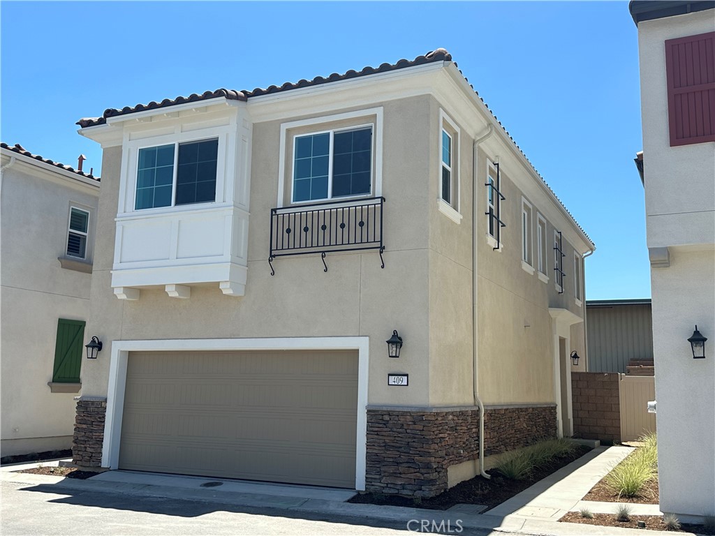 Rose Glen Community--Brand new two stroy home located in the city of Upland with a gated community. Feature 3 spacious bedrooms and 2.5 bathrooms with 1572 sq. ft. Open floor plan with spacious living room, dining, and stylish kitchen with sleek stainless steel appliances, Quartz countertops with full tile backsplash, and white cabinetry. Dining area with a sliding glass door to the backyard which is great for BBQ's and family gathering. Low maintenance and very private backyard with concrete. Upstairs to the master bedroom with shower, tub, dual sink vanity, and walk-in closet. Another 2 bedroom with a mountain view and greenbelt shared 1 bathroom in the hallway with dual sink vanity and tub. Recessed lights throughout. Energy efficiency: All electric home with 3.65KW with 9 panel solar system with lower utility bill. Smart features with home automation and a Schlage electronic front door lock.Individual laundry rooms are conveniently situated on the 2nd floor. Quiet neighborhood. Community amenities include a Tot Lot for the little ones and Exercise Equipment to stay fit and healthy.Close to Schools, Costco, 99 Ranch Market, Park, DMV, Restaurant, San Antonio Regional Hospital, Ontario Mills, and Toyota Arena. Easy access to freeway 10 and 210.