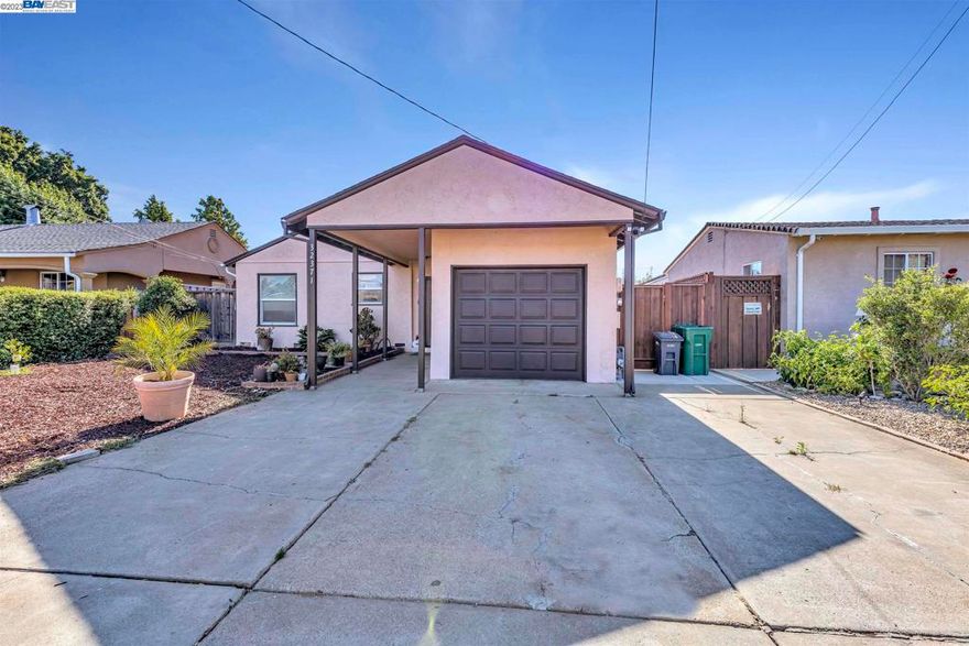 Welcome to your dream home in Fairway Park! This stunning residence offers an array of desirable features both inside and outside. Step inside and be greeted by an inviting open layout that fills the home with natural light. The spacious kitchen is a chef's delight, boasting stainless steel appliances, custom cabinets, and beautiful granite countertops. From the kitchen window, you can enjoy panoramic views of the East Bay hills. Stay comfortable with ceiling fans in the bedrooms and recessed lighting throughout. The east-facing position of the home ensures stunning sunrise views each morning. This move-in ready home has been meticulously updated, showcasing modern style and charm. The newly finished garage provides ample space for storage, while a newly built storage shed in the backyard offers additional options. The exterior of the home features a recently replaced fence, adding to the overall appeal. The big driveway accommodates up to 3 cars, providing ample parking for residents and guests. Enjoy the convenience of nearby shopping centers, hiking trails, and easy access to BART and major highways. This home is also located in the New Haven Unified School district. Don't miss this opportunity to own an updated and well-maintained home in one of the most desirable areas!