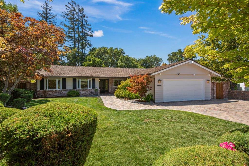 Welcome to this tastefully remodeled one story ranch style home. Formal living room with high wood beamed ceiling & wood burning fireplace. Formal dining room. Kitchen/family room combination with a gas fireplace. Cherrywood cabinetry, stainless steel appliances, center island, slab granite counters, sub-zero, cooktop range, convection oven & built-in microwave, double drawer Fisher & Paykel dishwasher, pot filler and breakfast nook. Heated stone floors throughout. Inside laundry & 1/2 stone surfaced bath. Primary suite with a newly remodeled bathroom. New stall shower, vanity, tiled floor. Hall bathroom with granite surfaces tiled wainscotting walls and heated floor. Multiple bay windows throughout. Bedrooms with built-in's. Plantation shutters. freshly painted interior & exterior. New carpeting. Central forced air heating & air-conditioning. In ground sparkling pool/spa/waterfall. Mature landscaping, exterior ground lighting, Outdoor water feature. Covered patio & exterior decking. Paver driveway & walkway with in ground lighting. 2 car garage. Marshall Lane Elementary, Rolling Hills Middle School, Westmont High School. Centrally located to all major shopping, commute routes, and a short drive to downtown Los Gatos & Saratoga Village.