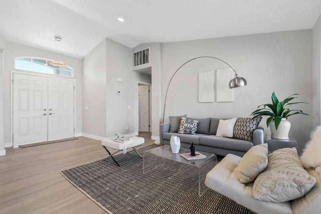 This newly remodeled 4-bedroom, 2-bathroom home combines modern style with everyday convenience. Inside, you'll enjoy open, airy living spaces filled with natural light, a sleek kitchen with updated appliances, and tasteful finishes throughout.The backyard is your own private getaway, complete with a pool and spa--perfect for entertaining or unwinding under the desert sky. With solar panels installed, you'll also benefit from energy efficiency and reduced utility costs.Best of all, this property is ideally located just minutes away from the Acrisure Arena, El Paseo's upscale shops and restaurants, as well as top schools, parks, and local attractions. A rare opportunity to experience the modern desert lifestyle at its finest!
