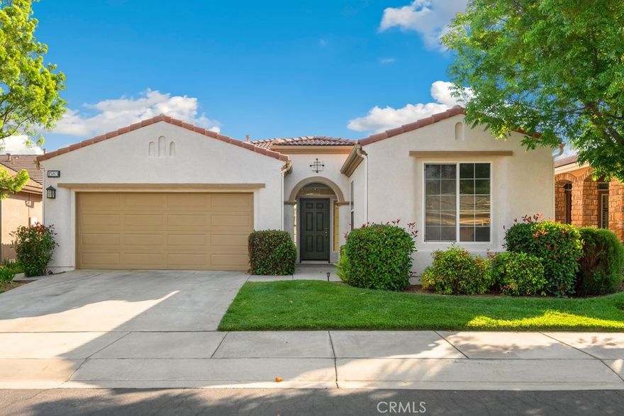 ~~ BEST VALUE IN FOUR SEASONS FOR OVER 2,000 Sq Ft!! ~~Move-in ready HERITAGE III model in the prestigious 55 + gated community of Four Seasons in Beaumont. Gated and controlled access at Guard Shack. 2 BEDROOMS / 2 BATHROOMS + DEN / OFFICE. 2076 Sq Ft of living space with an attached 2-car garage. ~~NEW EXTERIOR PAINT~~NEW INTERIOR PAINT~~NEW CARPET~~Open floor plan w/ high ceilings and lots of natural light. Tile entry. Large Kitchen with island, oak cabinets, and recessed lights. HUGE Great Room off the kitchen. Large Secondary Bedrooms and Den / Office that could be an additional third bedroom. Large Primary Suite includes double closets. Primary Bathroom has dual sinks, powder area and soaking tub. Indoor Laundry Room. Private backyard is low maintenance and has white vinyl fencing. HOA amenities include 3 pools, 3 clubhouses, 3 fitness centers, BBQ area, pickle ball courts, restaurant, beauty salon, many social groups, and walking trails. Close to shopping, medical care, Cabazon Premium Outlet, Morongo Casino, and Palm Springs. ~~MOTIVATED SELLER~~
