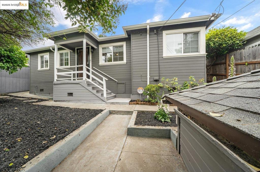 Discover this beautifully maintained gem in Oakland’s vibrant Harrington neighborhood, where classic charm meets modern style. Enclosed in a private and fenced yard this home offers 3 spacious bedrooms, 2 full baths, an open living and dining area with hardwood floors, recessed lighting, and tasteful updates throughout. The dining room flows into a sleek, updated kitchen with stainless steel appliances, and sliding glass doors that open to a generous backyard patio, mature and fruit-bearing trees, and a terraced garden area — perfect for relaxing or entertaining. Experience the best of Oakland living — nearby shops and dining of Fruitvale and Dimond districts, with convenient commuter access. Select lenders are offering a special financing program with as little as 3% down, no PMI, a discounted interest rate, and credit toward closing costs.