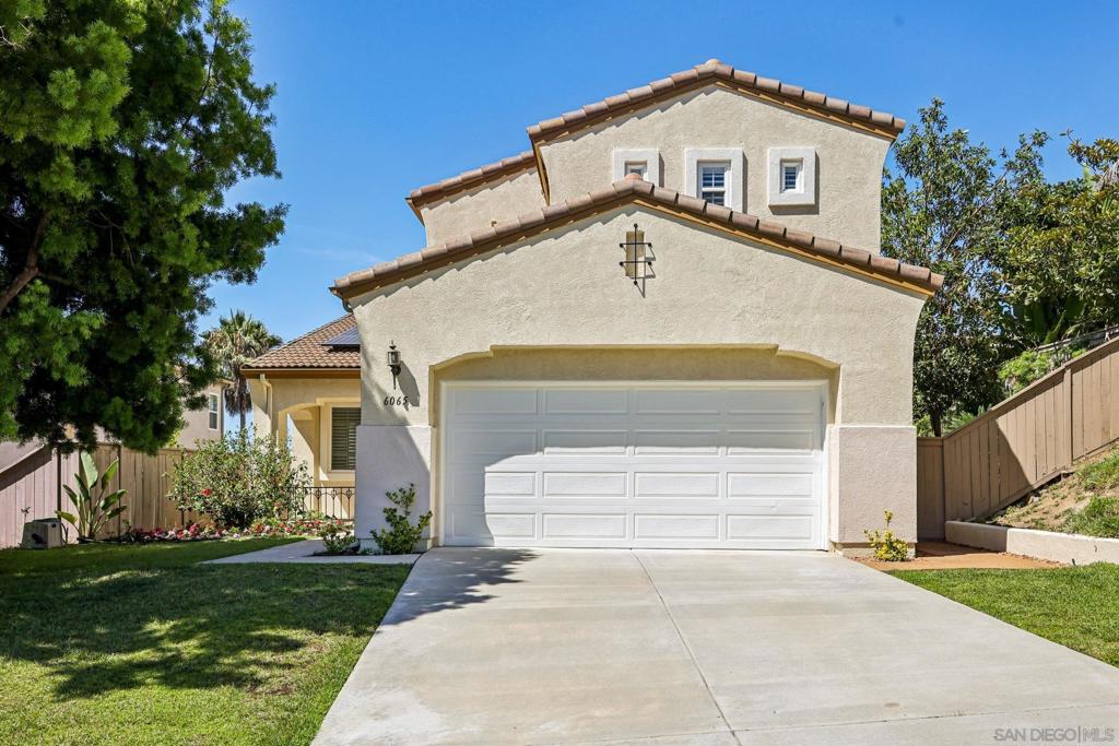 Lovely single-family home located in the sought-after Terravita neighborhood within the highly desirable Rancho Carrillo master-planned community. This charming residence offers picturesque VIEWS from the upstairs deck off the primary bedroom, as well as from the living and dining rooms, which flow seamlessly together for effortless entertaining. Keep money in your pocket with a leased solar system. Elegant crown molding runs throughout, and the well-appointed open kitchen boasts recessed lighting, a spacious eat-at center island, and a natural connection to the inviting family room with its cozy fireplace. Gather everyone in the home theater to enjoy the latest blockbusters. The primary suite is a true retreat with a spa-like bath featuring a garden tub, step-in shower, and dual sinks. Meander outside to a serene backyard oasis with a covered patio, perfect for dining al fresco while enjoying gentle breezes, lush landscaping and serene views of the surrounding hillsides. A 3 car tandem garage provides plenty of space for all your vehicles or recreational toys. Residents enjoy exceptional Rancho Carrillo Recreation Center amenities, including over 4 miles of scenic trails, a clubhouse with a fully equipped kitchen, and a swim center with a heated pool, spa, and picnic areas. The acclaimed Carrillo Elementary is less than half a mile away! Additional highlights include an attached two-car garage, and a location close to shopping, dining, and coastal beaches.