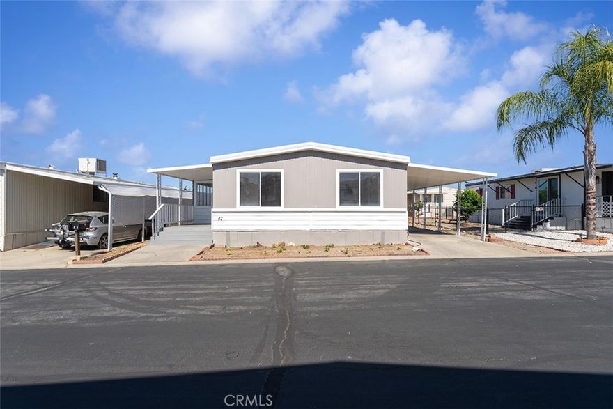 Fully Renovated Dream Home in a Desirable 55+ Yucaipa Community.
Step into luxury with this beautifully renovated manufactured home, where modern design meets everyday comfort. From the moment you walk in, you’ll be greeted by an open and airy floor plan filled with tons of natural light, creating a warm and inviting atmosphere.
This home has been completely updated inside and out, featuring brand-new flooring throughout, fresh interior and exterior paint, and a thoughtfully designed layout perfect for both relaxation and entertaining. The chef-inspired kitchen shines with stylish countertops, sleek cabinetry, and modern finishes, while the bathrooms have been fully remodeled to reflect today’s top design trends.
Additional highlights include a convenient indoor laundry room, spacious living areas, and tasteful upgrades that make this home truly move-in ready. Nestled in one of Yucaipa’s most sought-after 55+ communities, you’ll enjoy a peaceful lifestyle with easy access to local shopping, dining, and recreation.
Don’t miss your chance to own this gorgeous, turn-key home — opportunities like this don’t come around often!