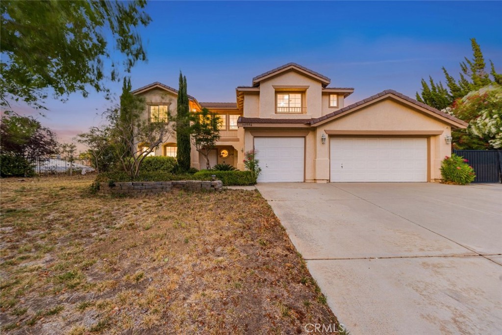 Welcome to the highly desirable Bella Vista Community! This fully remodeled 4-bedroom, 3-bathroom home with a bonus space offers a perfect blend of comfort and style. Come inside to a spacious family room flowing seamlessly into the living room with a speaker system, ideal for gatherings. The main floor includes a guest room, guest bathroom, and a gorgeous remodeled kitchen featuring new appliances, new countertops, access to the laundry room and a large 3-car garage Upstairs, find 3 bedrooms, including the primary suite with balcony access and views looking out to the Foothills of the Antelope Valley Two additional bathrooms, a large lounge space and ample storage complete the second floor. Situated on a 20,473 sq/ft lot, the backyard boasts a covered patio, plenty of space for entertaining, and RV access. Conveniently located near shopping, schools, with scenic views, this home is perfect for creating lasting memories!