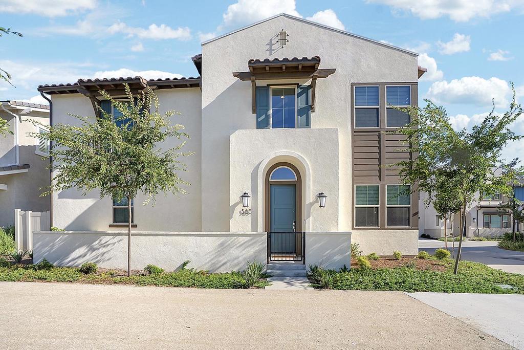 Welcome home to this stunning, newly built (2022) townhome in the heart of San Marcos! Designed by Shea Homes with modern families and savvy investors in mind, this contemporary 3-bedroom, 2.5-bath residence offers 1,703 sq. ft. of open-concept living that perfectly blends style and functionality. Step inside to soaring ceilings, abundant natural light, and sleek designer finishes that set the stage for comfortable luxury. The inviting living room showcases a beautiful custom-built fireplace, while every window throughout the home is dressed with custom shades that add both style and privacy. The chef-inspired kitchen is complete with stainless steel appliances, quartz countertops, and a spacious island perfect for entertaining, seamlessly connecting to the dining and living areas to create an ideal setting for gatherings. Throughout the home, thoughtful upgrades include a whole house fan and added recessed lighting, creating both comfort and ambiance. Upstairs, the primary suite offers a peaceful retreat with a spa-style bathroom featuring a double vanity, glass-enclosed shower, and a large walk-in closet. Two additional bedrooms are generously sized and share a beautifully updated full bath, making them ideal for family, guests, or a home office. A convenient upstairs nook provides the perfect space for a workstation or study area, while the nearby laundry room adds everyday efficiency. The home’s thoughtful design continues outdoors, where private low-maintenance patios in both the front and back allow for easy outdoor enjoyment. The back courtyard has been enhanced with custom pavers, offering a stylish and functional space to relax or entertain. As a corner unit, the home offers added privacy, with the south-facing back porch inviting sunshine into the kitchen and dining areas. A full two-car garage with driveway, a pre-wired EV car charger, and a tankless water heater further enhance convenience, while smart home features such as a thermostat, Ring doorbell, and smart front door lock provide modern ease. Energy-efficient details and leased solar help keep utility costs low. Located just minutes from top-rated schools, shopping, dining, and parks, this home also offers close access to the community clubhouse, pool, and nearby green spaces. With the upcoming Hills District development nearby, future value and amenities are only set to grow. Almost brand new and truly turn-key, this San Marcos home is ready for you to move in before the end of 2025. Schedule your private showing today, it’s easy to view and won’t last long!