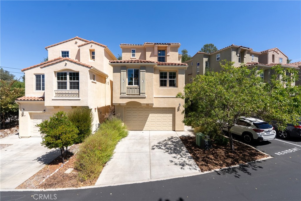 Central yet serene! Stylish 3 bedroom, 3 bath home is centrally located in Atascadero, nearly backing up to Chalk Mountain Golf Course and oak studded open space. The inviting main living area features an open floor plan where the kitchen, living and dining area flow together. The kitchen is the heart of the home with upgraded appliances and cabinetry, double ovens, a large farm sink and an ample granite island/bar perfect for cooks, entertaining and gathering together. There is great natural light throughout, high ceilings and large windows adding to the cheerful setting. All three of the bedrooms have their own attached bathroom, for great privacy or comfort for visiting guests. The primary suite is spacious and has a soaking tub, shower and large walk in closet. The back deck is accessible from the main living area and has view of the open space behind the home and the deer frequently passing by. There is a "puppy potty pad" on the back deck with proper drainage for pets. Great location, walking distance to local restaurants and shops yet just a few minutes from Highway 101, and 15 minutes San Luis Obispo or Paso Robles. Make this comfortable, modern home your own oasis!