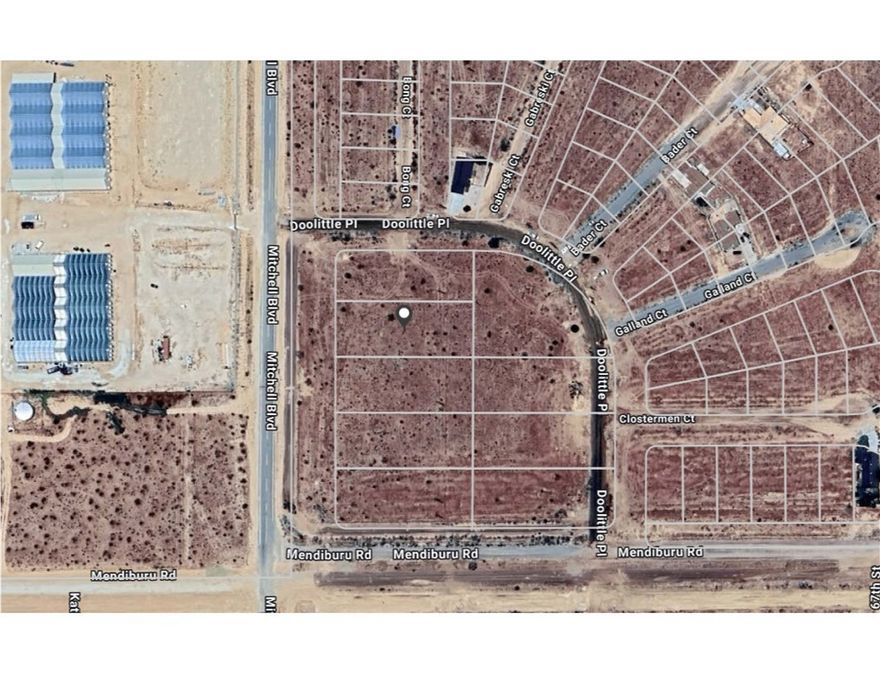 28,640 sq ft level lot zoned for Multifamily housing. Located on paved Mitchell Blvd with water and power close by. Mitchell Blvd is the main artery to the California City Airport. Near by lots of same size have sold for much more.
