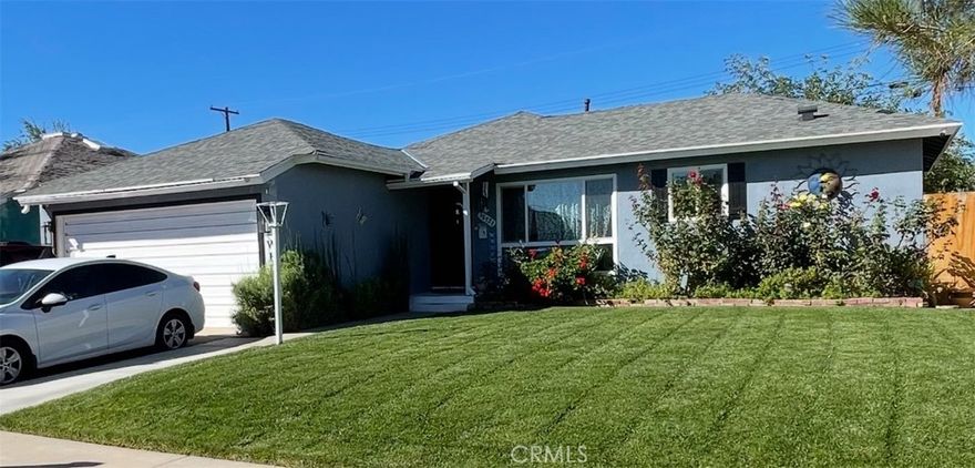 Welcome to this beautifully 4 bedroom 2 bath single-story home nestled in the heart of Palmdale. You'll love this prime location that’s conveniently located just minutes from shopping centers, schools, dining, entertainment public transportation and freeway access. Step inside to a bright and airy open floorplan featuring wood flooring throughout the home. The spacious living room welcomes you with abundant natural light—perfect for relaxing, family time and or entertaining. The dining area opens to the backyard through a large sliding glass door, creating seamless indoor-outdoor flow. The kitchen has been tastefully upgraded with ample cabinet space and food pantry. 

Additional highlights include a New HVAC system for year-round comfort, a two-car garage with laundry hook-ups. Upgraded weather proof double-pane windows throughout the home. New roof, New outdoor light fixtures. New garage door system. 

The backyard is ready for your personal touch to create the outdoor retreat of your dream. This home is move-in ready. Don't miss the opportunity to own this inviting and well-cared-for home in an established neighborhood in the beautiful city of Palmdale. Sale as-is.