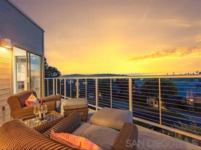 AVAILABLE 9/1/2025. GORGEOUS OCEAN VIEWS FROM YOUR UPSTAIRS DECK AND first floor patio! Step inside this FULLY FURNISHED modern gem & you’ll be greeted by a wide entry area, modern railings, handsome porcelain tile wood plank floors, and exquisite lighting & finishes! You’ll enjoy a bright & open living room, complete w/fireplace & gorgeous, floating, under lit heath, remodeled powder room, & a sophisticated Chef’s kitchen. All rooms in the upper level have access to the large, ocean-view deck, a great space for entertaining guests or just enjoying the sunset! Downstairs you’ll find both bedrooms & full baths, w/ extensive canned lighting and each w/ sider to the large, relaxing patio. Enjoy your full-sized, front-loading washer & dryer. 2-car epoxy garage provides additional storage space ~ SEE SUPP FOR DETAILS! GORGEOUS OCEAN VIEWS FROM YOUR UPSTAIRS DECK & first floor patio ! Step inside this modern gem & you’ll be greeted by a wide entry area, modern railings, handsome porcelain tile wood plank floors, and exquisite lighting and finishes! You’ll enjoy a bright & open living room with an updated fireplace, dining room, remodeled powder room, & a sophisticated Chef’s kitchen. All rooms in the upper level have access to the large, ocean-view deck, a great space for entertaining guests or just enjoying the sunset! Downstairs you’ll find both bedrooms & full baths, plus the in-unit laundry with a full-sized washer & dryer. Your attached 2-car epoxy garage provides plenty of additional storage space to this already spacious unit. This unit has been highly upgraded throughout the years, including 2021 remodels of the downstairs bathrooms. Close to all the best of coastal living including shopping at Flower Hill/Whole Foods, Gelson's, fine dining, parks, & the Del Mar Fairgrounds. Don’t let this one pass you by! The unit is meticulously maintained, elegant yet homey! You will anticipate arriving and be sad when you have to leave! Spindrift is one of the most desirable communities in Del Mar, walkable, with cool ocean breezes and just a short stroll to the beach! Treat yourself to unwind with us!