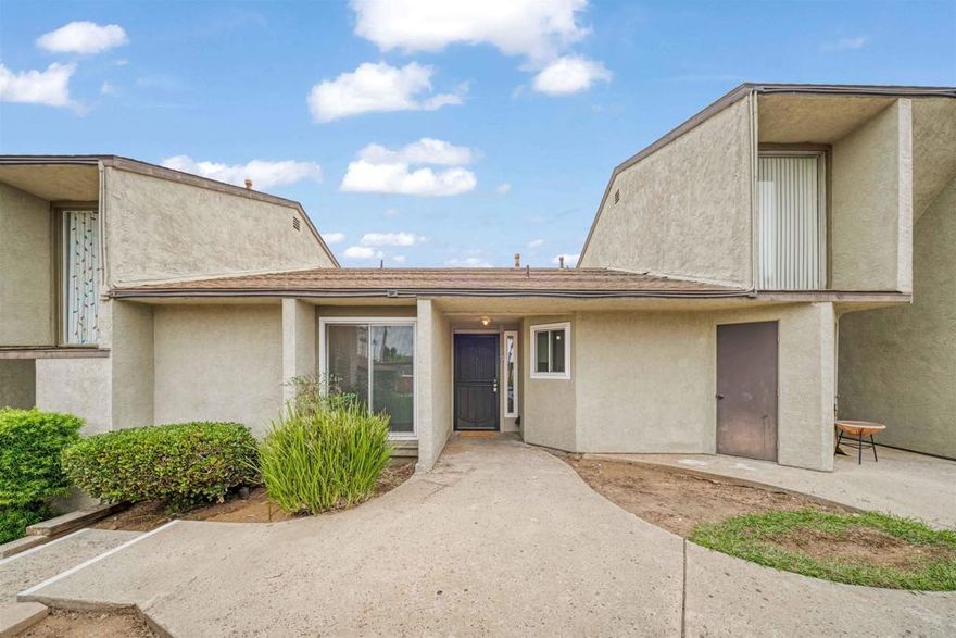 Don't miss you opportunity to check out this inviting 2 bedroom, 1 bath condo featuring brand new flooring throughout. The bright kitchen offers plenty of cabinet space and a functional layout for everyday living. Enjoy a small private outdoor space perfect for relaxing or entertaining. Unit also comes with two parking spots and a small storage closet out front. This complex is VA-approved and offers a very low HOA fee, plus it’s close to the freeway and shopping - perfect for convenience and comfort  VA assumable loan 3.2%
