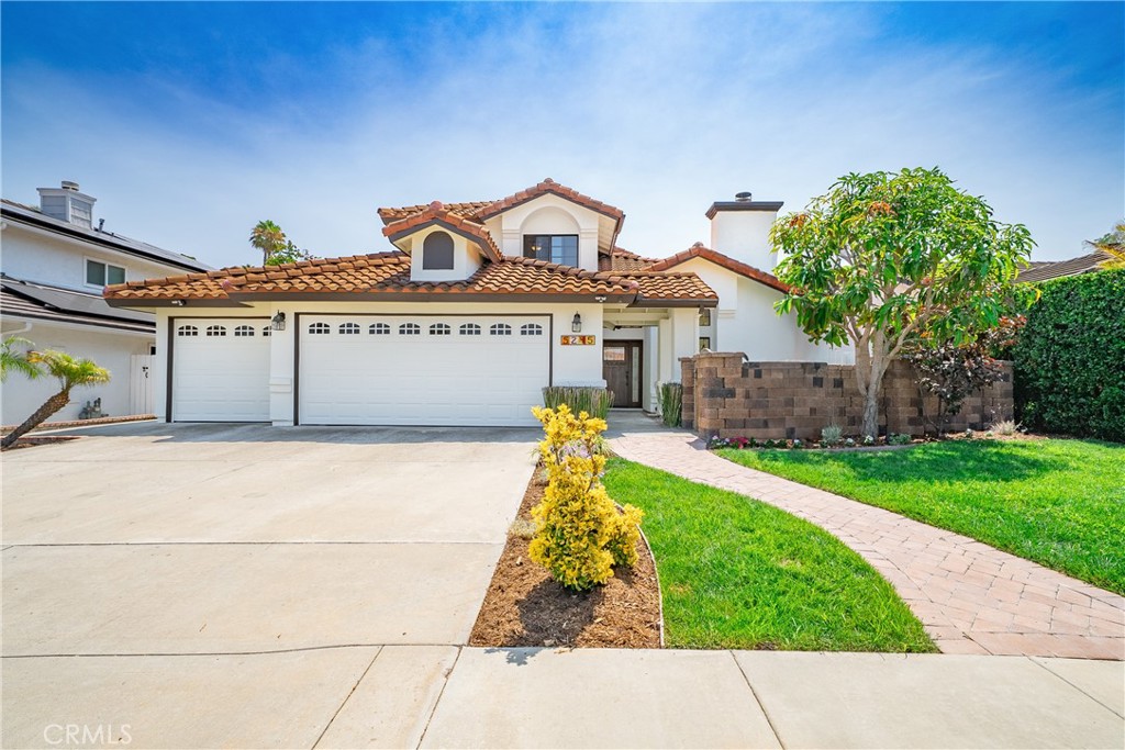 NO HOA or MELLO ROOS! Located in the desirable Rancho Del Oro community, this beautifully renovated home welcomes you with a charming courtyard entry and a full bedroom and bathroom on the main level—updated with a brand-new vanity, aluminum-framed mirror, and fiberglass tub/shower combo with black matte hardware.
Freshly painted inside and out, the home features brand-new LVP flooring throughout, freshly painted cabinetry, updated kitchen hardware, stainless steel appliances, a wine fridge, granite countertops, and a striking full-height tiled backsplash. Additional updates include new 4” baseboards, black matte hardware throughout, and a painted stair handrail and spindles. The dining room and family room off the kitchen are accented with crown molding, and bedrooms include mirrored wardrobe doors.
Upstairs, the secondary bathroom tub/shower has been refinished. The primary shower showcases brand-new subway tile with a pebble tile floor, complemented by a freshly refinished soaking tub. The upstairs bedrooms also have ceiling fans, and a whole-house fan adds extra comfort.
Outdoor highlights include a covered patio, refreshed landscaping, new backyard flatwork, and a storage shed. Conveniently located near shopping, schools, freeway access, and the beach.