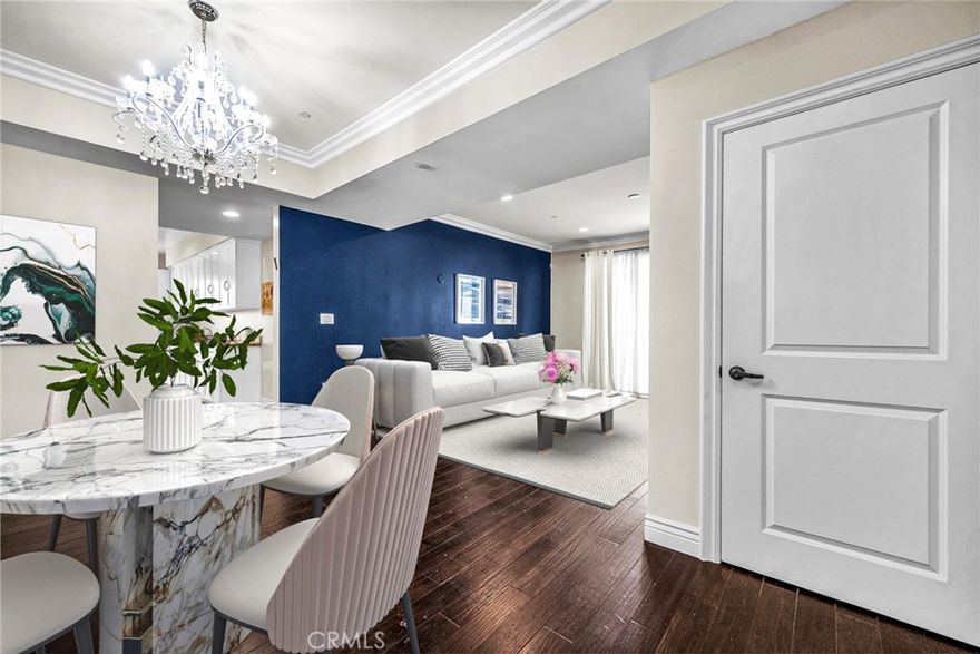 Welcome to this Bright and Spacious 3BR + 3BA condo in the sought-after Alcott Terrace complex, located in the heart of Pico-Robertson. This thoughtfully designed unit features an open and spacious floor plan with high ceilings, hardwood floors, and custom finishes throughout. The large living and dining areas flow seamlessly into a well-equipped kitchen with stainless steel appliances, custom cabinetry, and a kosher-friendly layout with dual sinks. The oversized primary suite offers a luxurious ensuite bathroom with stone and mosaic finishes. Additional highlights include a private balcony, in-unit laundry, recessed lighting, and generous storage. This secure building offers an elegant lobby, controlled access with security cameras, recreation room, elevator, and 2-car tandem gated parking. Centrally located just minutes from Beverly Hills, Century City, and the vibrant shops and restaurants of Pico Boulevard. A rare opportunity to own a move-in-ready 3-bedroom condo in a prime location.