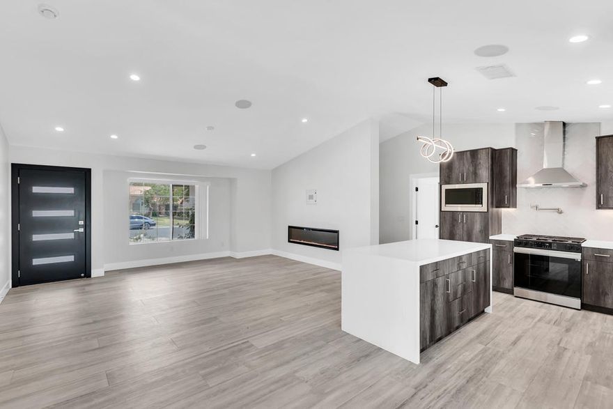 Your Dream Home Awaits!Discover this beautifully remodeled smart home with pool, spa, and outdoor entertainment features, Brand new electrical panel and wiring throughout the house.Ideally located in Cathedral City's desirable Century Park community! From the moment you enter, you'll be greeted by an open concept layout filled with natural light and modern finishes throughout.The upgraded kitchen is a true showpiece, featuring brand new appliances, sleek quartz countertops, a spacious kitchen island, and custom cabinetry. The living and dining areas flow seamlessly together, creating the perfect space for both entertaining and everyday comfort. Step outside to your private backyard oasis, complete with a sparkling pool and spa for year round enjoyment. Designed for relaxation and fun, the outdoor area offers a gas hookup for grilling, space for a fire pit, and outdoor speakers ideal for hosting gatherings or unwinding under the stars.This home also includes smart home features for modern convenience. Families will appreciate being near Sunny Sands Elementary and James Workman Middle School, with shopping and dining options just minutes away.Motivated Seller, Don't Miss This Move In Ready Gem!