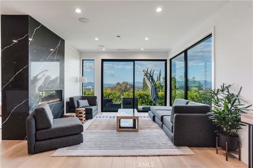 Experience Luxury Living in the Sherman Oaks Hills at this private, newer-construction modern farmhouse. Featuring 5 bedrooms, 6 bathrooms (4 en-suite), and the 5th is currently an office/gym. Enjoy expansive Valley Views, a private pool, BBQ, lush landscaping, and a long gated driveway with 2 car garage. Open-concept living, chefs kitchen and serene outdoor spaces make this the perfect hilltop escape. Home is available to lease fully furnished or unfurnished