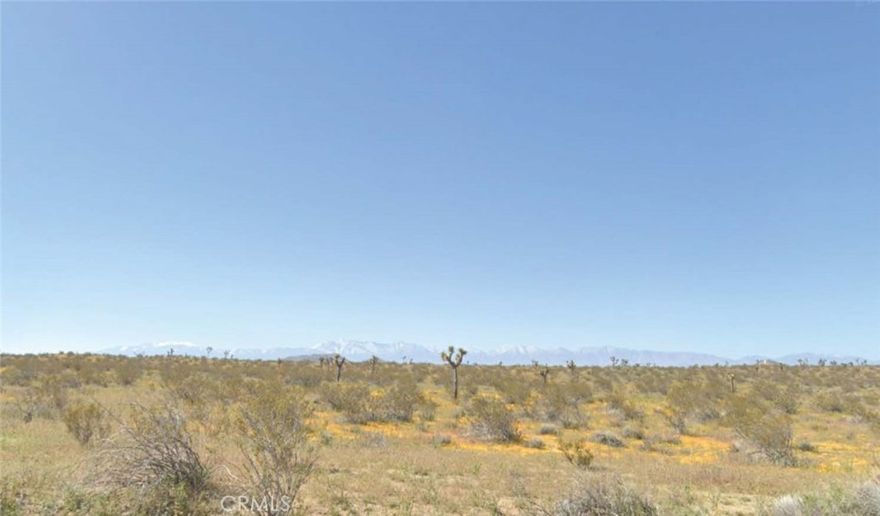 Great opportunity to own 2.5 acres of level land in the Hi Vista area of the Antelope Valley. Beautiful desert and mountain views. Enchanting Starry nights.  Perfect site for recreation or weekend getaways, RV's ATV's, camping and hiking. Perhaps build your future retirement home or ranch here. Overhead power at Ave E8 and and Ave G.