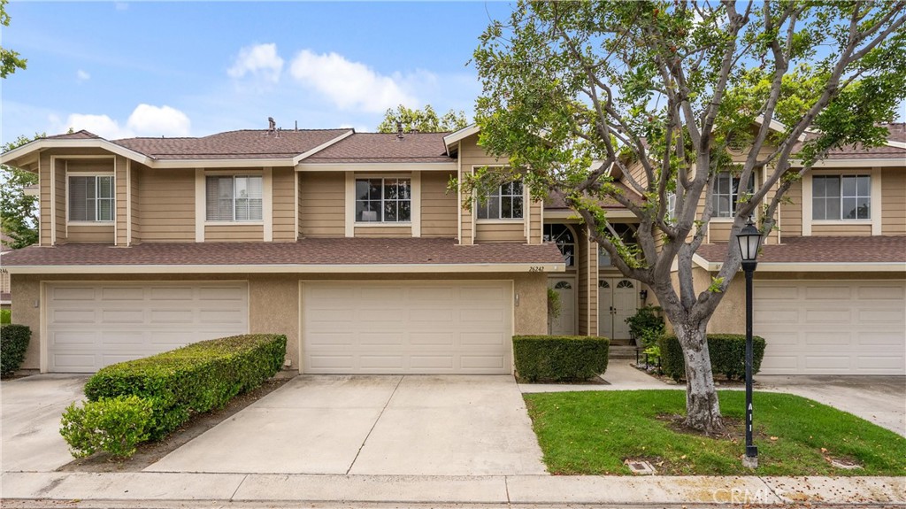 Welcome to 26242 Morning Glen - a bright and airy retreat tucked in the peaceful Whispering Hills community of Lake Forest. This home has been updated with longevity in mind - full PEX repiping was completed in 2022, a brand-new roof was installed in 2024, plus a new hot water heater and toilets added in 2023. Step inside to soaring vaulted ceilings in the Living Room and a modern fireplace that sets the tone for cozy evenings and relaxed weekends. A convenient main floor powder room adds everyday ease, while the open-concept layout flows effortlessly into the dining area and a spacious Kitchen featuring crisp white cabinetry and bar seating - perfect for everyday cooking and casual entertaining! Separated from the main living areas, upstairs all three bedrooms offer a quiet retreat, including a spacious Primary Ensuite with vaulted ceilings and a bathroom with dual vanities. Enjoy a private patio designed for low-maintenance outdoor living, plus the convenience of an attached 2-car garage, extra driveway space and guest parking throughout the community. With no neighbors above or below, you'll appreciate the quiet setting - just minutes from top-rated schools, parks, shopping, dining, and the Irvine Spectrum. Resort-style amenities including a sparkling pool, spa, and playground complete the experience. Don’t miss the chance to experience it in person. Schedule your tour today!