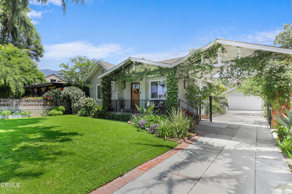 Welcome to 2520 Casitas Ave, a beautifully updated Craftsman-style 3-bedroom, 2-bathroom home offering 1,950 sq. ft. of comfortable living space in Altadena. This well-maintained property blends timeless charm with modern upgrades, featuring a remodeled kitchen and primary bedroom, newly installed central air and heat, and energy-efficient solar panels. Additional amenities include an automatic gate closer, new washer & dryer, stove, and attic storage with a convenient ladder. The expansive 8,893 sq. ft. lot offers a gated swimming pool surrounded by tropical landscaping and fruit trees -- a private oasis perfect for relaxing. The pool is available for use in coordination with the property owner to ensure everyone enjoys the space comfortably. A detached ADU is also located on the property and will be separately occupied. The ADU has its own entrance and living space, providing privacy for both the main home and ADU residents. This is a rare opportunity to enjoy comfort, style, and classic charm in a peaceful setting.