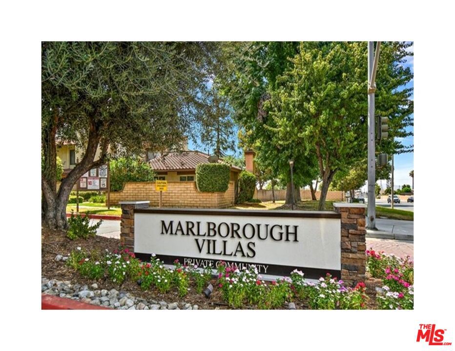Welcome to Marlborough Villa's, A Lovely Townhome Community centrally located in the heart of Rancho Cucamonga (all ages are welcome). As you enter through beautiful wood double doors you step into a large living room with intimate fireplace. Wood-look like laminate flooring throughout the townhome (except the kitchen and baths are tiled and the dramatic stairwell and guest bedrooms are carpeted for quiet comfort). The large eat in Kitchen, with recessed can lighting comes with Stainless Steel appliances, granite counters and nice tile floors (you will love all the storage cabinets in the kitchen). All 3 Bedrooms are upstairs, with large closets. Both upstairs bathrooms are nice size with an oversize bathtub (shower combo) in the guest bathroom. Another nice feature are the newly replaced Dual pane windows. 2-patios: The back patio has window access with a serving ledge that leads directly to the kitchen making it easy for bbq on the gas grill hook-ups and patio area is all concrete for easy clean-up. The large front patio is an excellent entertainment area for guests and family with beautiful sego palm and mature garden. There is a large 2 car attached garage with access door directly into kitchen and access door to side of home/back patio. A short walk to 1 of 3 community pools/jacuzzi/clubhouse and 2-community tennis courts (pools are gated for safety). The Marlborough Villas are close to Schools, Colleges, Victoria Garden (top shopping/eating spot in Southern California), Freeways, the Ontario Airport and CLARO'S DELI.