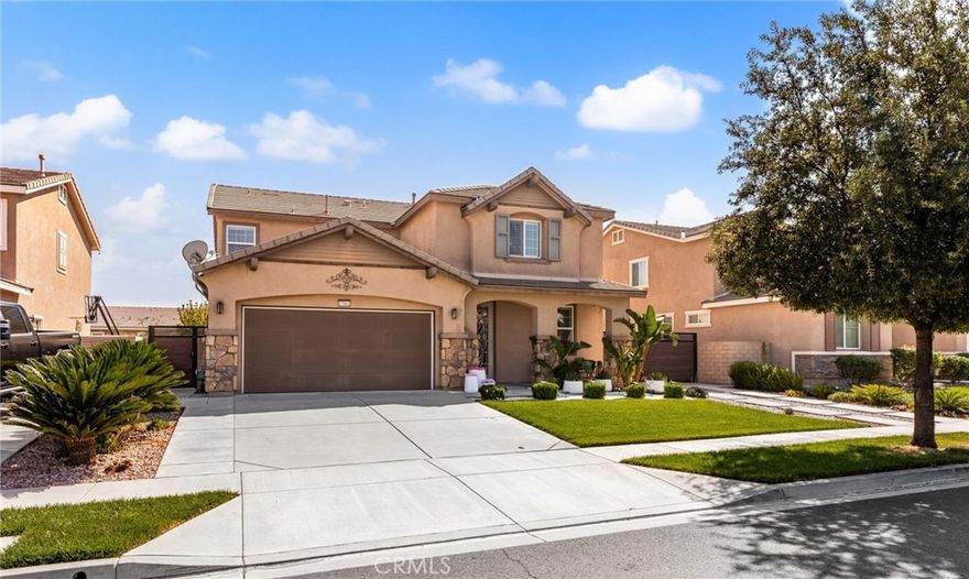 Turnkey 4-Bed/3-Bath Beauty in Rosena Ranch! This beautifully upgraded 2,690 sq ft home offers 4 spacious bedrooms (including a main-floor guest bedroom), 3 full baths, and sits on a 6,000+ sq ft lot. The open-concept layout features a beautiful kitchen with granite countertops, full backsplash, stainless steel appliances, and a walk-in pantry. Upgrades include custom flooring, plantation shutters, recessed lighting, and a cozy fireplace in the great room.



Enjoy a professionally landscaped backyard with an extended covered patio, included playground, and potential for boat/rv parking. Energy-efficient with solar, alkaline water softener, EV charger, and a generator transfer switch. Large garage and extra-wide driveway for added convenience.



Located in the highly desirable Rosena Ranch community—offering resort-style pools, clubhouse, gym, trails, and parks. Close to top-rated schools, shopping, and easy freeway access. A must-see!