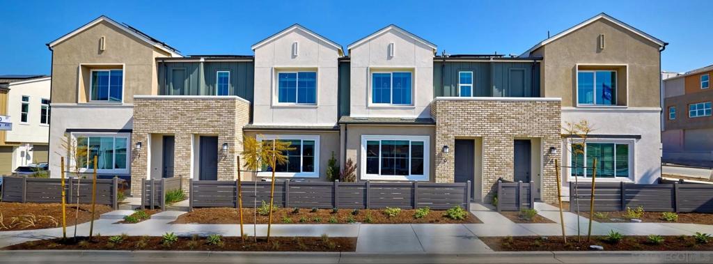 This home includes backsplashes, window coverings and flooring and will is estimated to be ready for move-in in October of 2025. The Great Room, kitchen and dining area share a convenient and contemporary open floorplan on the first level of this two-story townhome, allowing for seamless movement between spaces. All four bedrooms can be found upstairs, including the luxe owner’s suite which is complemented by a spa-like bathroom and generous walk-in closet. Luna is a collection of new townhomes now selling at the Sunbow master-planned community in Chula Vista, CA. Residents enjoy access to convenient onsite amenities, including a recreation center and swimming pool. Sunbow is located close to the freeway for easy commutes and effortless travel to the numerous nearby attractions and amenities such as shopping and dining at Otay Ranch.