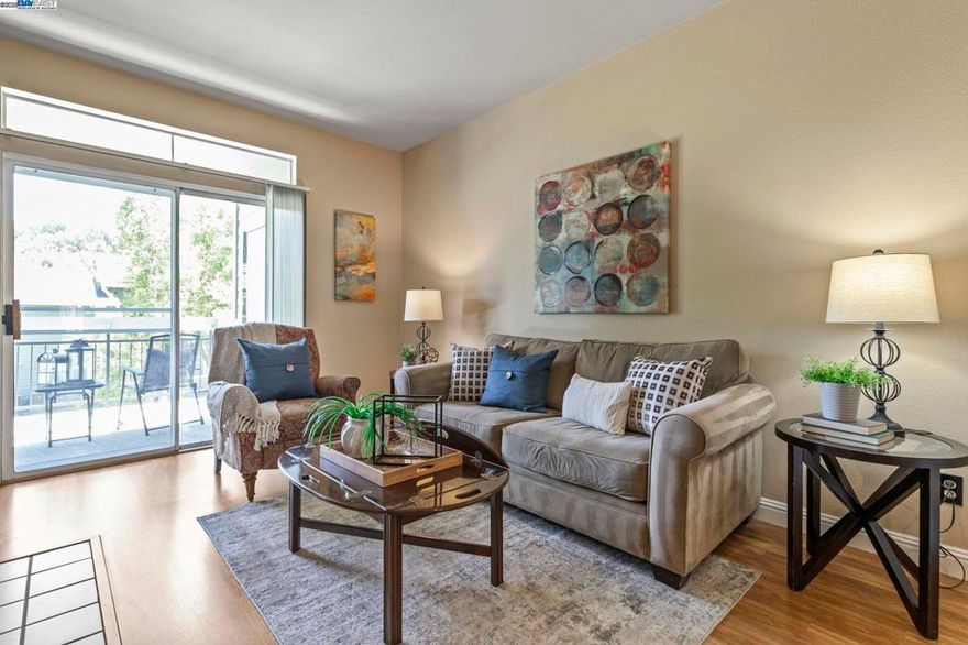 Welcome to this well-maintained 1st-level condo in the highly sought-after Canyon Meadows community. This home features a clean original condition with a bright, open floor plan, a cozy wood-burning fireplace, and a private balcony that backs to the greenbelt with serene views, and an updated bathroom. The unit includes a detached 1-car garage along with an additional parking space in front of the garage, and ample visitor parking for added convenience. Enjoy resort-style living with HOA amenities that include two pools, a spa, tennis courts, basketball and volleyball courts, a clubhouse with gym, car wash area, and water and heated water included in HOA dues. Located within the award-winning Pleasanton school district, and offering easy access to major commuter routes, BART stations, shops and restaurants, this condo is priced below comps—don’t miss this incredible value!