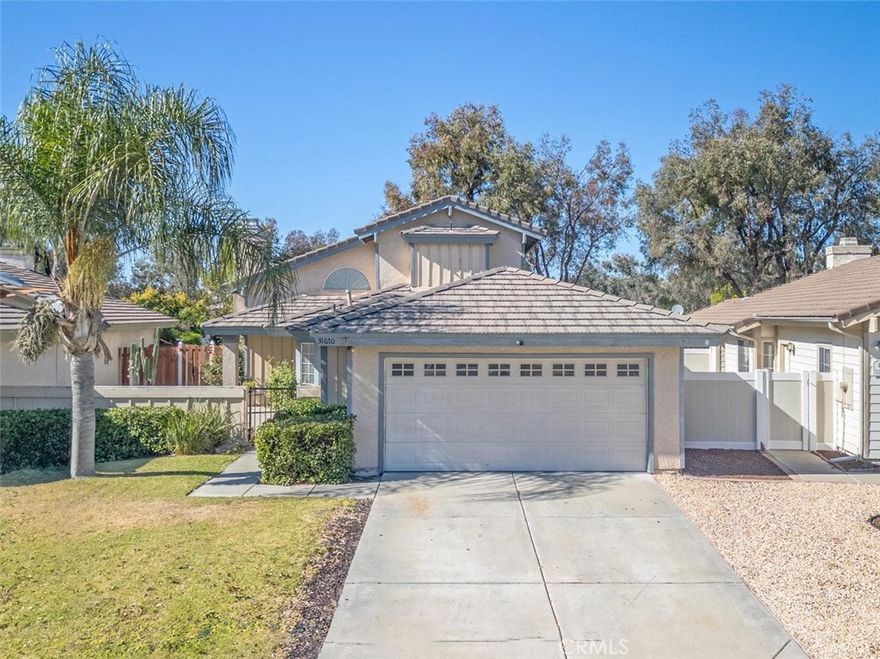 This move-in-ready 4-bedroom, 2-bath home is located in one of South Temecula’s most desirable neighborhoods, just off Rancho California Road. With a low tax rate and minimal HOA dues that include access to a private park steps away, this property offers exceptional value and lifestyle appeal. The remodeled kitchen features updated counters and a cozy eat-in area, while newer paint and flooring throughout add a fresh, modern touch. The expansive primary suite occupies the entire second floor, providing privacy and retreat, while three additional bedrooms downstairs offer flexibility for family, guests, or home office use. A private atrium-style patio creates a perfect space for morning coffee, herb gardening, or quiet reading. The gated front yard adds curb appeal and security, and the attached two-car garage completes the package. Private Park Access, near top-rated schools, shopping, and Temecula’s wine country, this home is easy to show and priced to sell.  This one won’t last!