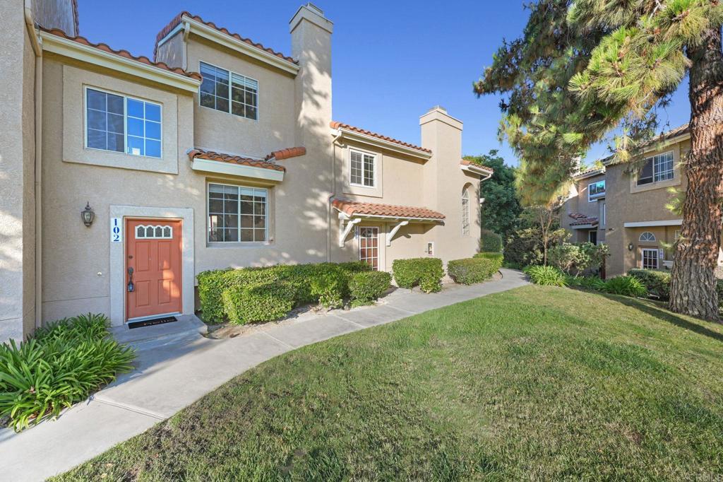 Welcome to this light and bright updated townhome in the heart of La Costa, complete with dual primary suites! This 2-bedroom, 2.5-bath home features vaulted ceilings, an open layout, and an attached 2-car garage with laundry and plenty of storage. Recent updates include a brand-new energy-efficient AC and furnace, fresh paint throughout, new luxury vinyl plank flooring downstairs, and new carpet in the bedrooms. Step outside to a spacious private deck, ideal for outdoor dining and enjoying the sunshine. Your new home is tucked away in a quiet part of the community, with green space right outside your door. A perfect fit for first-time buyers, those looking to downsize or anyone looking to enjoy the vibrant La Costa community. Monarch Villas is a gated community with a pool, spa, and tennis/pickleball courts. Just minutes to the beach, golf, shopping, great restaurants, La Costa Resort & Spa, and top-rated Encinitas and San Dieguito schools. Don’t miss this adorable home in a fantastic location!