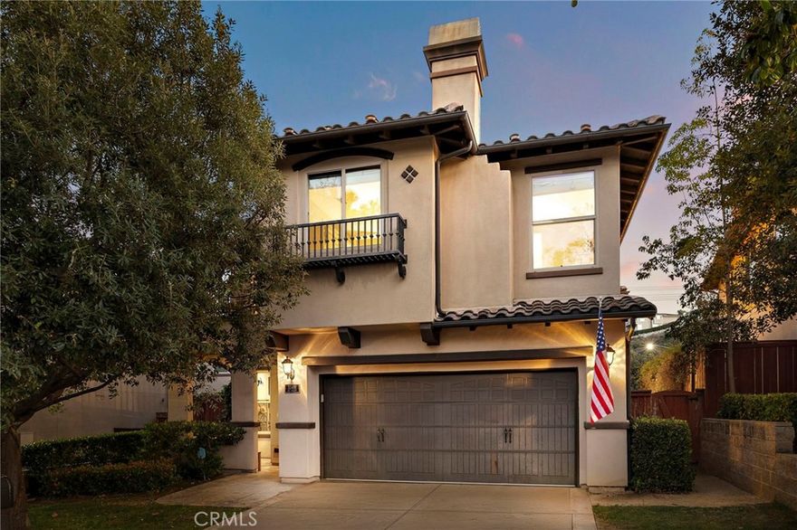 Stunning California-Mediterranean semi-custom home nestled in an exclusive enclave of just seven homes in Seabright Cove and completed in 2011 with mountain & park views. Thoughtfully designed with both elegance and comfort in mind, this spacious residence offers 4 bedrooms, 3.5 baths, and a versatile bonus room upstairs that is currently used as a gym and has doors out to the front balcony with city lights, mountain & park views. Soaring ceilings and abundant natural light enhance the open layout, which includes formal living and dining rooms, and a beautifully appointed eat-in kitchen featuring rich wood cabinetry, with a pantry, quartz countertops, custom stainless steel backsplash, and a seamless flow into the inviting family room with custom fireplace. Large pantry under the stairs for added storage capabilities. The heart of the home is a large central courtyard—perfect for indoor-outdoor entertaining and relaxed California living with beautiful fire feature and bistro lighting for added ambiance. Side yard has four mature fruit trees- Meyer lemon, guava, tangerine, & loquat. Additionally, the home has AC,  is wired with CAT 6, has surround sound speakers, and comes prepped for cameras and a whole home security system. Upstairs, the luxurious primary suite boasts a spa-inspired bath & is a serene retreat also with fireplace, walk in closet and dual sinks with new faucets and separate shower and tub. Ideally located just minutes from the Dana Point Harbor currently undergoing a major renovation, the Lantern District, and some of California’s most iconic beaches & 5 star resorts, this home offers coastal charm, modern comfort, and timeless style.