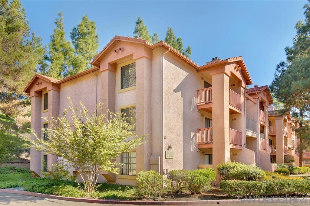 Light and bright top-floor unit in the desirable Il Palio community! This upgraded 1-bedroom condo features dual-pane windows and slider, a new kitchen sink with water filter, 2019 fresh paint, and new carpet in the primary bedroom (2025). Enjoy a spacious layout with an updated bathroom, in-unit laundry, and central A/C. Ample guest parking is available right in front of the building. Community amenities include 2 pools, fitness center, BBQ area, indoor racquetball, tennis, and basketball courts. Conveniently located near shopping, dining, and Rancho Bernardo High School. Move-in ready!
