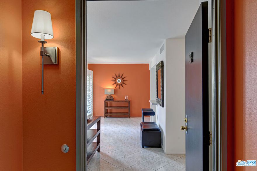 FURNISHED 2+1 condo located on the top (3rd) floor of the Biltmore Phase III! Available for 12 MONTH LEASE (or longer) only - NO SHORTER TERMS. Located in a fantastic South Palm Springs location close to Koffi South. Don't miss this one! This view condo has both convenient elevator and stair access. Large covered balcony with slider access to both bedroom and living room. The comfortable outdoor living space with furnished seating expands your options to enjoy the views. Gated resort-like pool + spa + outdoor bbq area and controlled access lobby. Includes one assigned carport space. Shared laundry rooms. Gas, water and trash are INCLUDED in rent. Tenant responsible for: electricity, cable and internet. Recent updates include paint, carpet in bedrooms. Available immediately. Non Smoking unit. This is a top notch location, perfect for those that appreciate the spectacular views Palm Springs is so famous for!