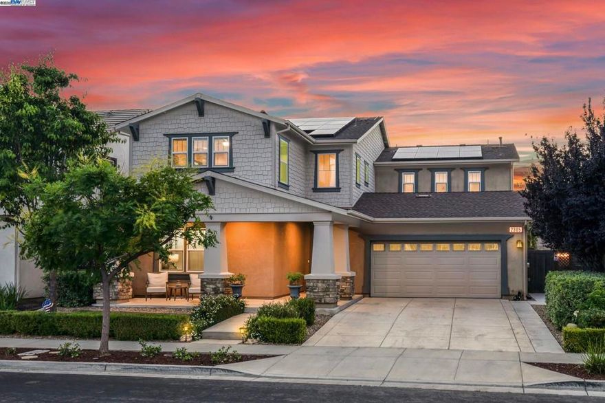 New Price – Don’t Miss Out!  Welcome to 2305 Augusta Ave in Tracy’s Ellis community—a better-than-new 4 bed, 3 bath home across from Village Green Park. The main level offers a bedroom with full bath, ideal for multi-gen living, plus a private home office. The open-concept great room flows into a chef’s kitchen with oversized island, premium finishes, and abundant storage.  Upstairs features a versatile loft, two additional bedrooms, and a luxurious primary suite with boutique-style walk-in closet and spa-like bath. Step outside to your private backyard oasis with a custom pool, three waterfalls, security gate, and space to entertain. Additional highlights include an oversized 3-car garage and owned solar for energy efficiency.  Living in Ellis, Tracy means access to scenic trails, parks, and a planned neighborhood market—all just minutes from top-rated schools and commuter-friendly freeways.