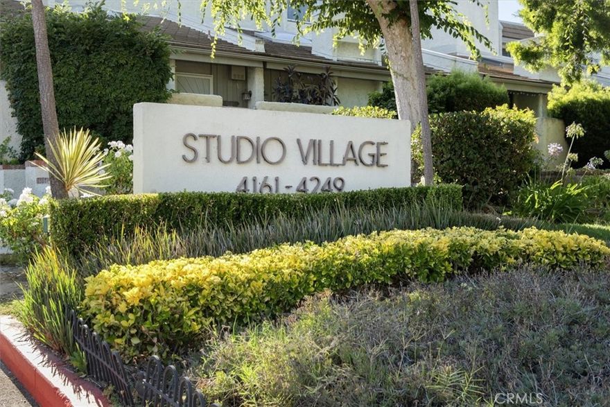 In the heart of Studio City, this stunning and spacious upgraded unit boasts 2 bedrooms, 3 baths, and a versatile family room. The living room features soaring high ceilings, elegant cherrywood flooring, a cozy fireplace, skylight, ceiling fan  and an adjoining patio. Overlooking the living room, the formal dining room includes a dry bar for added convenience.

The remodeled kitchen showcases exquisite custom cabinetry, extended for extra storage, complemented by Silestone counters, a stylish glass tile backsplash, and a charming breakfast area. The family room, along with a recently renovated bath featuring a walk-in shower, completes this level. The primary bedroom offers a walk-in closet, built-in bookcase and drawers, while the luxurious primary bath includes a granite dual vanity and a relaxing soaking tub. The second bedroom is also ensuite, with a beautifully remodeled bathroom.

Additional highlights include dual-paned windows throughout, updated electrical wiring, recessed lighting, plantation shutters, and a spacious 2-car attached garage with direct access.

The Studio Village community provides an array of amenities, including 6 pools, 5 spas, 2 tennis courts, and acres of landscaped grounds. Ideally located near Ventura Blvd, Farmer’s Market, Tujunga Village, acclaimed public and private schools, studios, fine dining, great shops, and the scenic Fryman Canyon with its hiking trails. This property offers the perfect blend of comfort, style, and convenience.