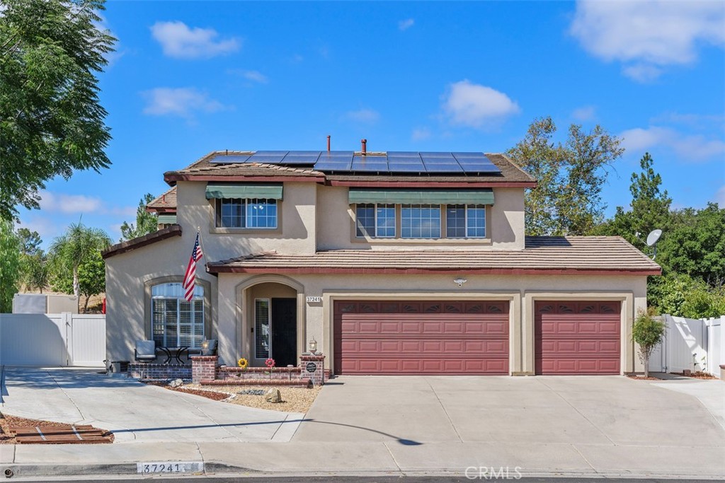 This amazing home is located on an approximately 18,000 square foot lot across from Bear Creek Country Club with gorgeous mountain views. Sellers have spent thousands to include newly remodeled kitchen with large kitchen island & granite countertops. There is tile throughout the downstair area with newer LVP flooring on the stairs & upstairs along with a whole house fan. There is a custom-made door to enter your spectacular backyard. Recent front yard landscape with a no maintenance yard and a quaint front porch patio area. The backyard boosts a rock pool with waterfall, firepit, a newer pool pump & filter. These sellers have also installed a new large patio cover with drop down sides, newer double vinyl RV gate. Also, newer vinyl on electric window coverings & a storage shed. RV parking is located in the front & back. This comfortable home also has a huge bonus room....
This is a must-see paradise in your own backyard. This is a perfect home for your family & friends.
Thank you for showing..........