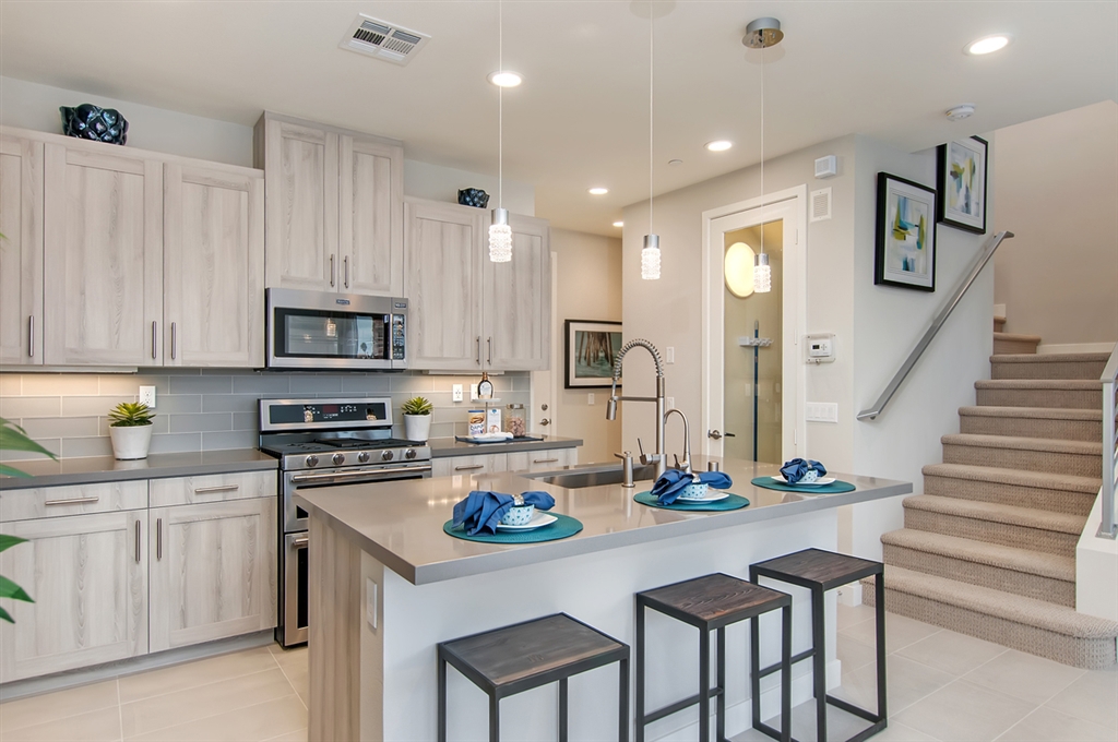 BRAND NEW GATED COMMUNITY BUILT BY CORNERSTONE COMMUNITIES SITS ATOP THE CREST OF RANCHO DEL ORO! THIS NEW 2 STRY TOWNHOME FEATURES SPACIOUS BEDROOMS, LOFT, OPEN KITCHEN W/ISLAND, 2 CAR GARAGE, & A PRIVATE FENCED BACK YARD! HOME INCLUDES SS APPLIANCES, MODERN DESIGNS, AC, TANKLESS ENERGY EFFICIENT WATER HEATER, & DESIGNER SELECTED FINISHES! LOCATED IN THE HIGHLY RANKED IVEY RANCH, MLK, & EL CAMINO SCHOOLS OF OCEANSIDE. HOME IS UNDER CONSTRUCTION - 30 DAY COE PHOTOS ARE OF PROFESSIONALLY DECORATED MODEL Located within North County’s newest premier community, Brisas at Pacific Ridge will be comprised of 117 tasteful two-story triplex homes offering floor plans ranging from 1,499 to 1,806 square feet. These remarkable 3 to 4 bedroom homes also include 2.5 bathrooms and a private fenced yard for outdoor living and entertaining. Pacific Ridge will be a gated community perched atop the crest of Rancho del Oro. Discover the serene picturesque views of the surrounding coastal hills and feel the soothing ocean breezes that will welcome you home to Pacific Ridge. (BTV) ALL INFO. Neighborhoods: Pacific Ridge at Rancho Del Oro Complex Features: ,,,,, Equipment: Fire Sprinklers,Garage Door Opener,Pool/Spa/Equipment, Range/Oven Other Fees: 0 Sewer: Sewer Connected Topography: LL