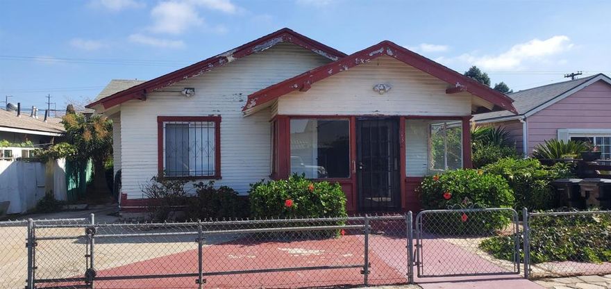 STRATEGIC VALUE-ADD HIGH-DENSITY DEVELOPMENT OPPORTUNITY! Rare 3-unit investment on one large lot in an unparalleled location. This property includes a detached 3-Bedroom/1-Bath SFR plus two attached 1-Bedroom/1-Bath units, providing an immediate path to income once renovated. Property requires substantial renovation (SFR needs updating; attached units need fire repair), offering a blank canvas for maximizing returns. Favorable RM2-5 zoning. Located within an Opportunity Zone, Promise Zone and designated Complete Communities Tier 3 with a highly desirable 6.5 FAR (Floor Area Ratio), allowing for significant future density and expansion. close proximity to Downtown San Diego, the Coronado Bridge, and the I-5 freeway, ensuring high renter demand and future appreciation. DO NOT MISS THIS TRUE VALUE-ADD AND DEVELOPMENT PLAY!