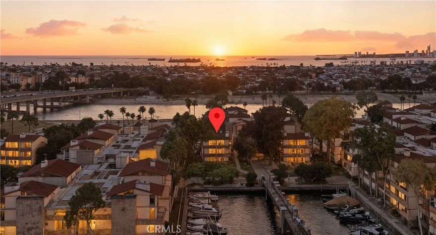 Experience coastal living in one of Marina Pacifica’s most desirable locations. This stunning, premium residence features floor-to-ceiling windows, an open contemporary layout, and extensive updates throughout. Every detail has been elevated to enhance comfort, style, and the coastal lifestyle. The ground-level setting provides direct walk-out access to the greenbelt & footbridge, along with tranquil water and marina views.

Marina Pacifica is a 24-hour guard-gated waterfront community offering six pools and spas, a fitness center, clubhouse, and 18 acres of landscaped grounds. Just across the private footbridge, residents can enjoy convenient shopping, dining, and fitness options, while 2nd & PCH offers fine dining, boutiques, and Whole Foods. Nearby Naples Island and Seal Beach further enrich the vibrant coastal lifestyle.

Whether you’re seeking a weekend retreat or a year-round residence, 8103 Marina Pacifica Dr S offers an exceptional opportunity to experience the best of Long Beach coastal living.