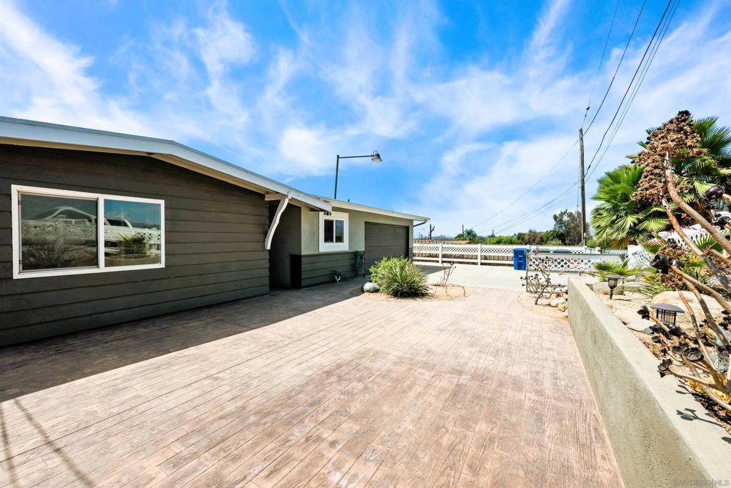 CHARMING Fallbrook paradise! Located on a paved cul-de-sac sits this fully fenced and gated classic Fallbrook home. Enjoy wonderful sweeping views of the De Luz mountains from your relaxing backyard deck. Incredible open floorplan allows you to close off the hallway, perfect for working from home or for separating guests. Feels much larger than its square footage. Deck has room for additional storage underneath. Multiple outdoor areas for relaxing and enjoying the breezes in this ideal location, PAID SOLAR completes this great package. Well located close to town and all Fallbrook has to offer. Don't miss out on one of North County's best kept secrets !