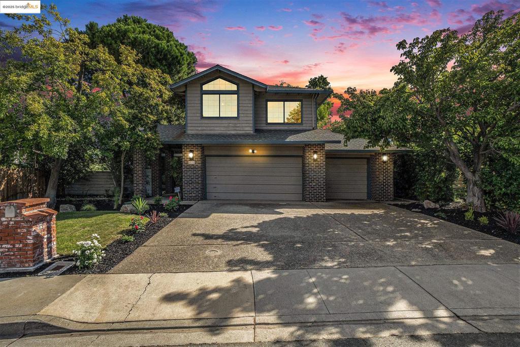 This stunning two story on the top of Tabora, is equipped with new landscaping, new exterior lighting, and features 4 bedrooms, 2.5 bathrooms, and a large 823 square feet 3 car oversized garage! As you enter the property you're immersed into a private, secure, and serene court yard, through the intercom and locked gate. Once inside, you'll feel the openness of the elegant vaulted ceiling that the formal living and dinning room offer. Continuing on with the open concept design is the spacious kitchen and wet bar that opens to the nook, family room and even the cozy brick fireplace. The spacious primary bedroom located upstairs, has vaulted ceilings, and a retreat offering a balcony view overlooking the parklike yard. Not only is the primary so commodious, but so is the primary bath, equipped with a walk-in closet and double sinks. In addition, the remaining 3 bedrooms are also located on the second floor, along with a full bathroom. This impressive 10,575 square feet lot, features a serene parklike setting with easy maintenance, and plenty of space to put your own creative flare to truly make it your own! This sought after home on Tabora could be yours; schedule your showing today!