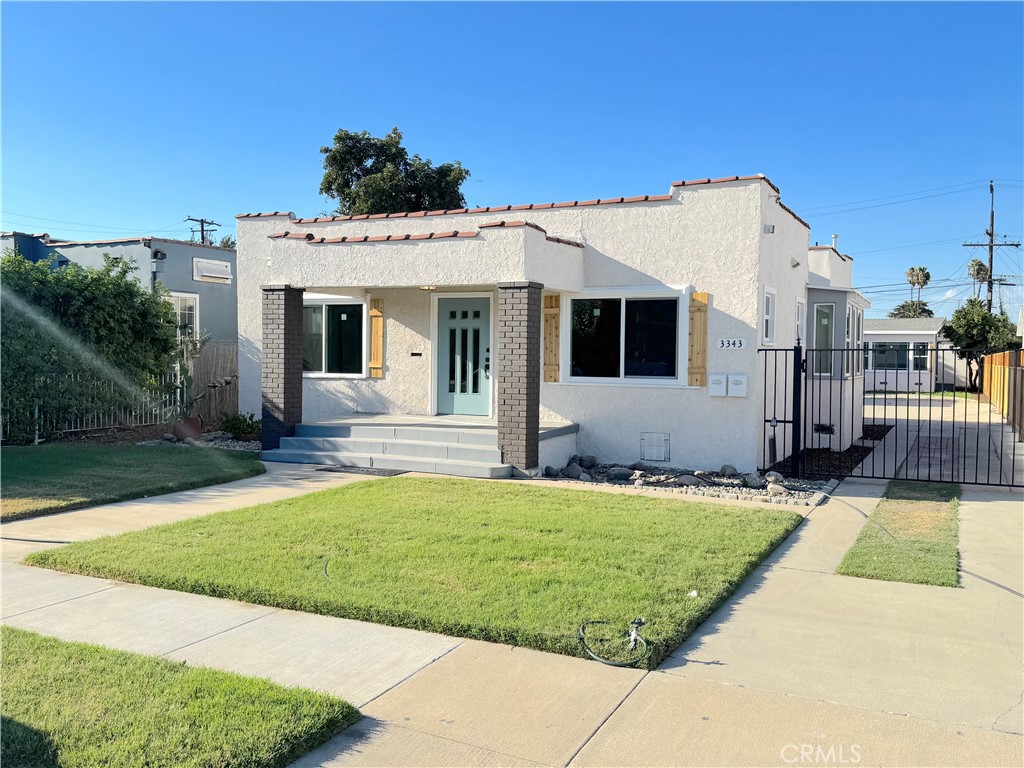 Two Vacant Detached Houses on a Lot with a Detached Three Car Garage, Potential for ADU Conversion for Additional Rental Income. Large Lot, Parking for 6-7 Cars. Recent Remodel with City Permits and Lynwood City Pre-Sale Report Completed. Property Shows Well, Great Remodel to Both Units. Front Unit is a Large 2 Bedroom, 1 Bath with an Enclosed Patio Room that can be used for Playroom, Gym, Office and 3rd Bedroom. Rear Unit is a 2 Bedroom 1 Bath. New Windows, New Kitchens with New Appliances, New Flooring, New Paint, Newer Roof and much, much more. Prime Location, Near Shops, Schools and Public Transportation. Live in One House and Rent the Other, Plus Make the Garage into an ADU for Additional Rental Income. Huge Opportunity, these type of Properties do not come on the Market to often. Adjacent Property 3349 Los Flores also available to Purchase, Also a Duplex. Properties are vacant and ready for you and your Family.