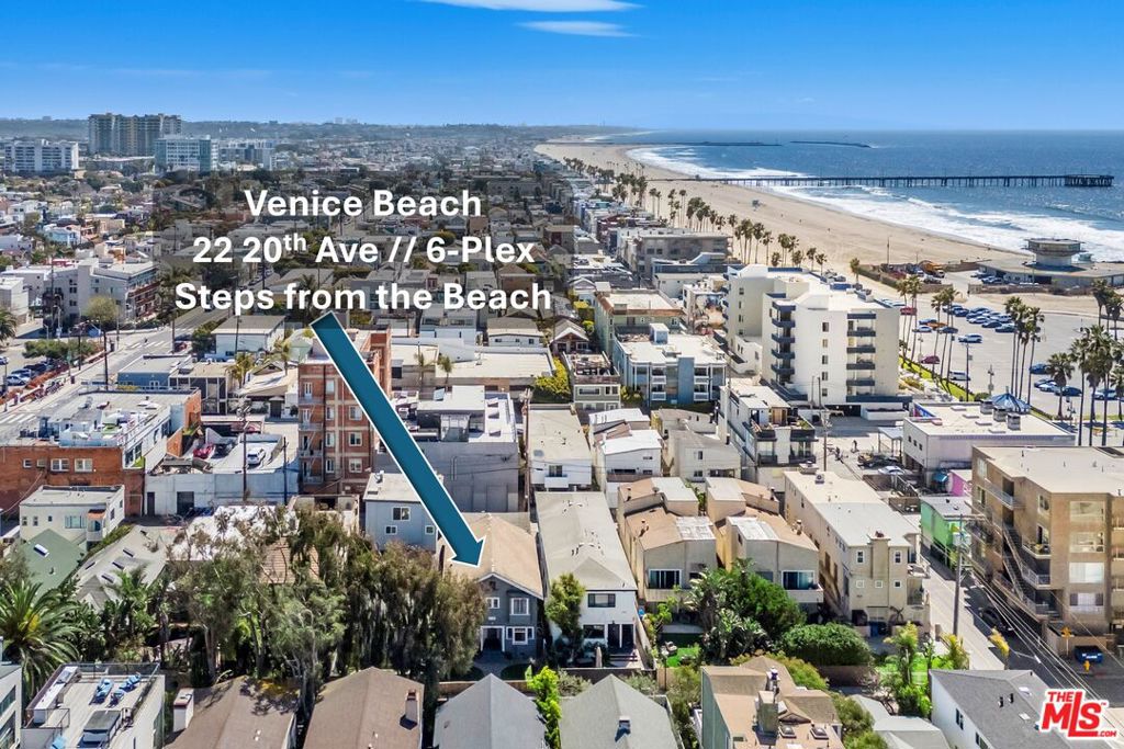 Prime Venice Beach location with 6 total rental units! Introducing an incredible opportunity to own an investment property, nestled on a lovely walk street, just 1.5 blocks from the world-famous Venice Beach Boardwalk. Located between Speedway and Pacific Avenue, this pride-of-ownership asset has been in the same family for generations. The property consists of six units (4 one-bedrooms and 2 studios), offering a rare blend of timeless Craftsman character and income potential. A gated front yard (with astroturf and fencing) offers a great communal space for playing, relaxing and/or barbecuing. Located just one block from the beach and a short stroll to Abbot Kinney, the Venice Canals, and iconic local spots like Hotel Erwin, The Venice Whaler, Great White, Ospi, and Gjusta. There is tremendous potential for this property in the heart of Silicon Beach, the prime hotbed for technological and creative innovation.