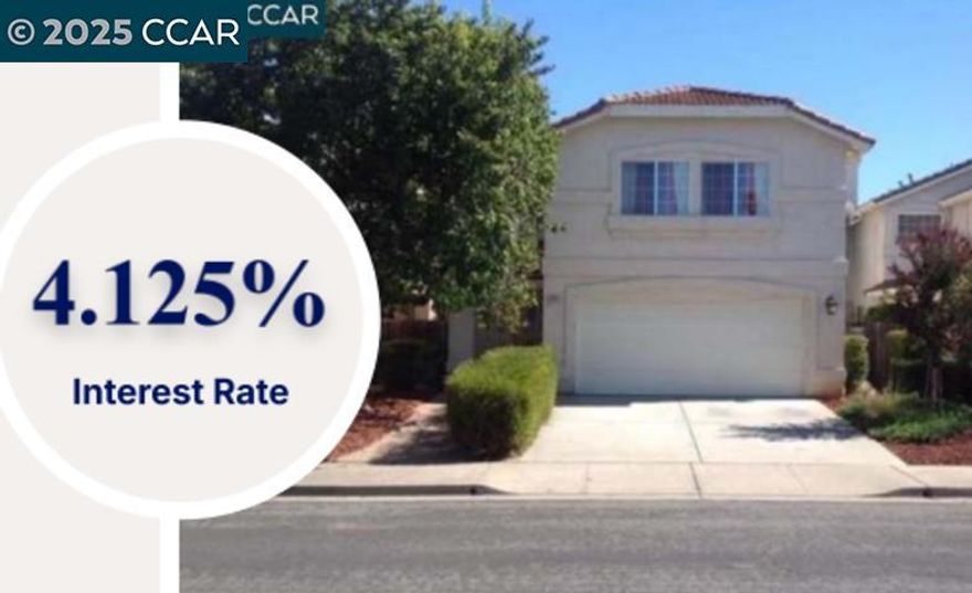 This home can be purchased with an ASSUMABLE MORTGAGE with an interest rate of 4.125%!! Built in 1998, this 4-bedroom, 2.5-bath home with over 1,800 sq. ft. and a 2-car garage is a hidden gem. Tucked away in a private location with no HOA, it offers the perfect chance for buyers with vision to make it their own. This property has great bones and endless potential, but it does need TLC. The current condition reflects the need for updates and repairs, and the price has been set accordingly making it a fantastic opportunity for first-time buyers, investors, or move-up buyers. With a practical floor plan and solid structure, the home is ready for customization whether you want to modernize, upgrade, or add your personal style. Imagine creating the home of your dreams while building equity at the same time. The location is also a huge plus: close to shopping, BART, restaurants, schools, and freeway access, giving you convenience while still enjoying the privacy of a tucked-away setting. Don’t miss this chance to bring your vision and transform this property into something special.