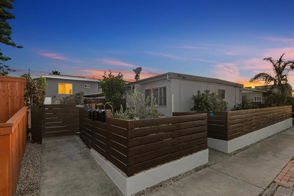 This stunning 4-plex in the desirable Bay Park area features two newly built duplexes with modern design & beautiful views. The first duplex offers two units: one with 2 bedrooms/1 bath and the other with 1 bedroom/1 bath, both with panoramic ocean and city views, natural light, designer kitchens with quartz countertops, stainless steel appliances, solar panels, AC/heat, in-unit washer/dryer, and a private garage for each unit. The second duplex includes two spacious 2-bedroom/1-bath units, each with 808 sq. ft., vinyl plank flooring, in-unit washer/dryer, and private yards. Each unit also includes a garage parking space. Don’t miss this rare opportunity to own in a prime location with easy access to parks, dining, and scenic views. This stunning 4-plex in the desirable Bay Park area features two newly built duplexes with modern design & beautiful views. The first duplex offers two units: one with 2 bedrooms/1 bath and the other with 1 bedroom/1 bath, both with panoramic ocean and city views, natural light, designer kitchens with quartz countertops, stainless steel appliances, solar panels, AC/heat, in-unit washer/dryer, and a private garage for each unit. The second duplex includes two spacious 2-bedroom/1-bath units, each with 808 sq. ft., vinyl plank flooring, in-unit washer/dryer, and private yards. Each unit also includes a garage parking space. Don’t miss this rare opportunity to own in a prime location with easy access to parks, dining, and scenic views.