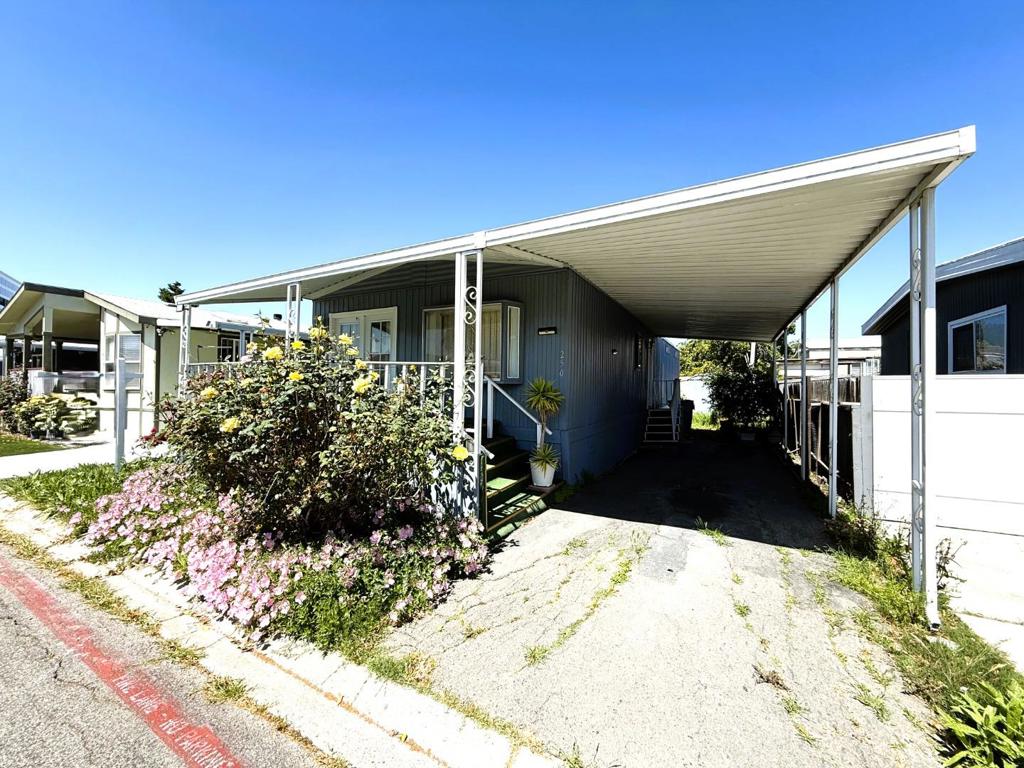 Check out this 1975 home located in the Community of Silicon Valley. It is approximately 1,100 square feet and includes 2 bedrooms and 2 bathrooms The interior features a living room with carpet and a dining area that includes a ceiling light and carpet. The kitchen is equipped with a refrigerator, dishwasher, gas stove and oven, ceiling light, and laminate flooring. Master bedroom offers a walk-in closet and laminate flooring, while the guest bedroom is carpeted. Master bathroom includes a shower, cabinets, and laminate flooring, and the guest bathroom features laminate flooring, cabinets, a tub, and a shower. There's also a utility room with linoleum flooring, and a washer and dryer are included. Additional highlights include a backyard with a shed and convenient access to freeways 237 and 880, as well as nearby shopping centers. Stop by today!