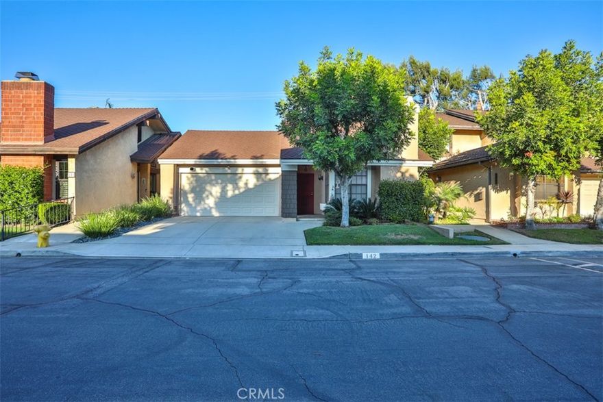 Highly Desirable SINGLE STORY home in the Foothill Village community of North Glendora! LOW MAINTENANCE LIVING AT ITS FINEST! This community is located across from Citrus College and just minutes from Azusa Pacific University. Enjoy the comfortable and bright floorplan featuring 3 bedrooms, 2 bathrooms and 1357 sq ft. - NO SHARED WALLS! Vaulted ceilings in the living/dining room make it bright and airy, the fireplace makes it cozy for chilly nights! CENTRAL HEAT/AIR make it comfortable year-round! Recently updated waterproof wood laminate flooring throughout and neutral color palette make it move-in ready! Enjoy the bright kitchen with updated white shaker cabinets, stainless steel appliances, updated recessed lighting in the coffered ceiling, eat in breakfast nook and slider out to the back patio. The Primary Suite offers an updated shower and separate vanity area, vaulted ceiling and a 2nd slider out to the patio. The secondary bedrooms and full bath are spacious and comfortable. Enjoy the comfort of an INSIDE LAUNDRY room and linen closet.  The back patio has been recently updated with new concrete and drainage, turf areas, perfect for enjoying summer nights and just enough for the family pets to enjoy the outdoors. The 2-car driveway and 2-CAR DIRECT ACCESS GARAGE offer plenty of convenient parking.  The community offers green belts, sports court, BBQ area with hosting tables, sparkling pool and relaxing spa! Make an appointment to tour this home today!