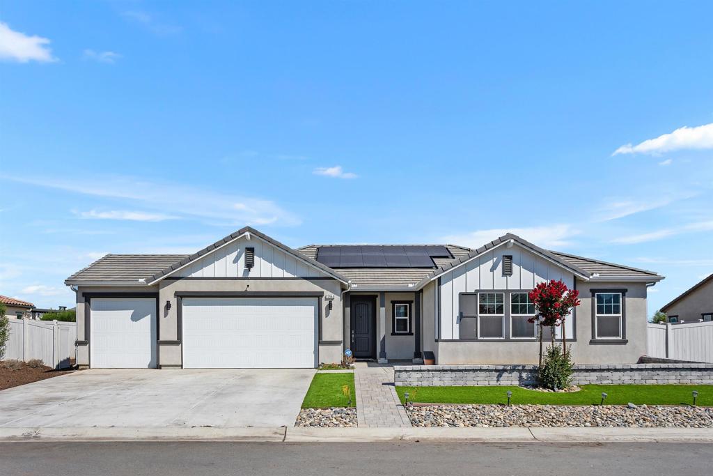 VA assumable loan at an incredible 2.75% interest rate. This Exquisite 3BR, 2.5BA ranch style home has 2,061 sqft. on a 10,083 sqft. lot. Features include owned solar, chef kitchen, Wolf oven, 2 Tesla wall back ups, 19 solar panels, vinyl flooring, carpet, 3-car garage with epoxy flooring, water softener, reverse osmosis, electric car hookups. Enjoy community amenities: sparkling pool, clubhouse, gym, fire pit, BBQ grill, outdoor cooking area, bike/hiking trails, basketball court, pickle ball court, playground, and picnic areas. A rare blend of elegance, comfort, and opportunity! Approved ADU plans from San Diego County, Valley Center, and HOA offer endless potential.